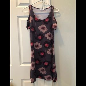 Cold shoulder floral dress